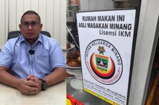 Profil Ikatan Keluarga Minang: Razia rumah makan Padang, Tempelkan Stiker Lisensi